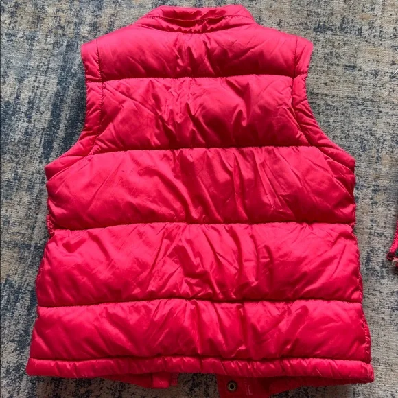 Mini Boden Red Convertible Jacket with Green Polka Dot Lining - Size 4-5 - Picture 11 of 12